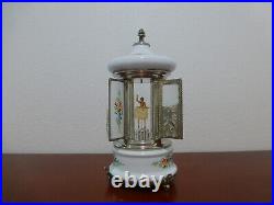 Swiss Reuge Dancing Ballerina Music Box Carousel. Lipstick. The Godfather theme