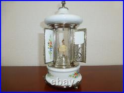 Swiss Reuge Dancing Ballerina Music Box Carousel. Lipstick. The Godfather theme