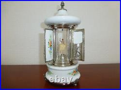 Swiss Reuge Dancing Ballerina Music Box Carousel. Lipstick. The Godfather theme