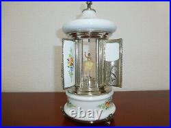 Swiss Reuge Dancing Ballerina Music Box Carousel. Lipstick. The Godfather theme