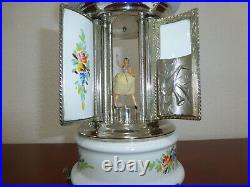 Swiss Reuge Dancing Ballerina Music Box Carousel. Lipstick. The Godfather theme