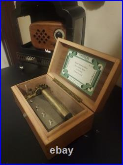 Swiss THORENS (pre-Reuge) 4/50 Shield Music Box, WOOD ART SERIES motzart VIDEO
