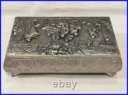 Swiss THORENS (pre-Reuge) 6/41 Music Box, Deep Relief Metal Classics FULL VID