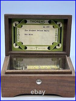 Swiss Thorens Pre Reuge Music Box 50 Key Note Rio Rita /AL 250 Plays 2 Songs VTG