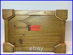 Swiss Vintage Reuge Music Box & Carved Jewelry Chest Anniversary Waltz #32792