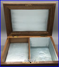 Switzerland Wood Cuendet Swiss inlaid music box, walnut 9
