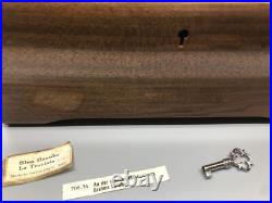 Switzerland Wood Cuendet Swiss inlaid music box, walnut 9