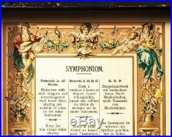 Symphonion Brevete Music Box 19th C