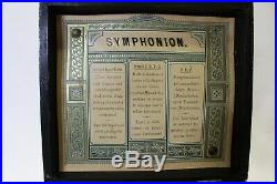 Symphonion Simplex German Made Music Box with 18 Discs Antique