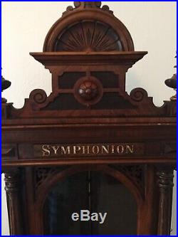 Symphonion Upright Coin- Op Disc Music Box PRICE SLASHED