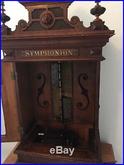 Symphonion Upright Coin- Op Disc Music Box PRICE SLASHED