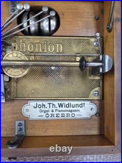Symphonion antique music box 19th Century 10 Disks -Reduced/Free Shipping added
