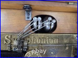 Symphonion antique music box 19th Century 10 Disks -Reduced/Free Shipping added