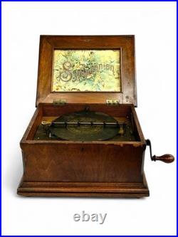 Symphonion antique music box 19th Century Disc Playing Music Box