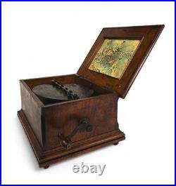 Symphonion antique music box 19th Century Disc Playing Music Box