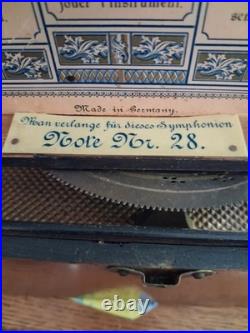 Symphonion antique music box 19th Century Disc Playing Music Box