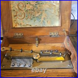 Symphonion antique music box 19th Century Disc Playing Music Box