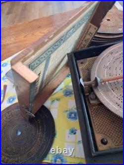 Symphonion antique music box 19th Century Disc Playing Music Box