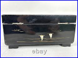 T. O. P. Tokyo Japan 1950s Jewelry Music Box Japan Includes 2 Jewelry Pieces GUC