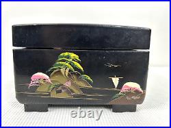 T. O. P. Tokyo Japan 1950s Jewelry Music Box Japan Includes 2 Jewelry Pieces GUC