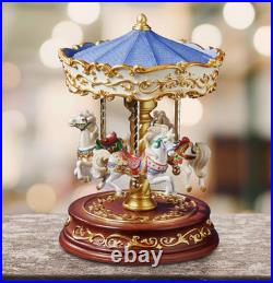 THE SAN FRANCISCO MUSIC BOX COMPANY Heritage 3-Horse Rotating Carousel