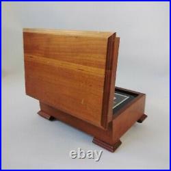 THORENS Vintage Swiss Antique Wooden Music Player Box 3 Songs Switzerland Made