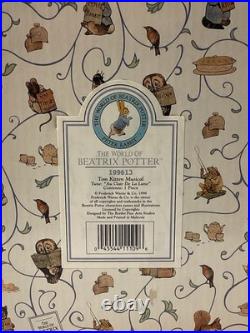 TOM KITTEN Au Clair De La Lune BEATRIX POTTER Music Box Hand Painted BOXED