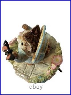 TOM KITTEN Au Clair De La Lune BEATRIX POTTER Music Box Hand Painted BOXED
