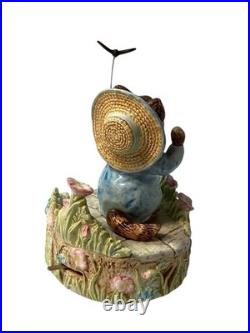 TOM KITTEN Au Clair De La Lune BEATRIX POTTER Music Box Hand Painted BOXED