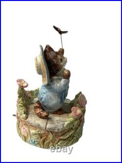 TOM KITTEN Au Clair De La Lune BEATRIX POTTER Music Box Hand Painted BOXED