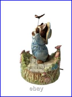 TOM KITTEN Au Clair De La Lune BEATRIX POTTER Music Box Hand Painted BOXED