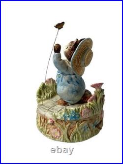 TOM KITTEN Au Clair De La Lune BEATRIX POTTER Music Box Hand Painted BOXED