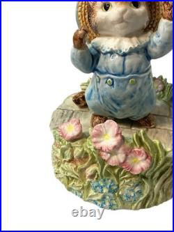 TOM KITTEN Au Clair De La Lune BEATRIX POTTER Music Box Hand Painted BOXED