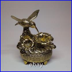 Taj Importing Gold Gilt Hummingbird Automaton Music Box Lara's Theme Dr. Zhivag