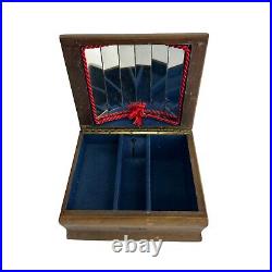 Tales of the vienna woods wooden mirrored music box Germany