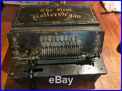 The Gem Roller Organ with 9 cogs working need minor repair