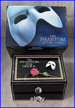 The San Francisco Music Box Company Phantom of the Opera Mask & Rose Musical Box