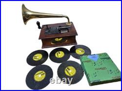 The Thorens Gramophone Swiss Made Movement 5 Discs AD30 music box player