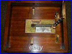 Thorens 11 Disc Music Box with 6 Discs Works Great Rare Nice Music Box