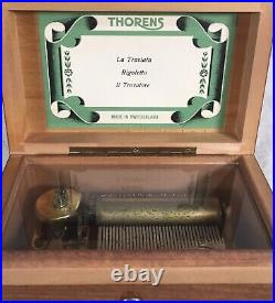 Thorens 3 Song 36 Note Movement Music Box La Traviata, Rigoletto, Il Trovatore