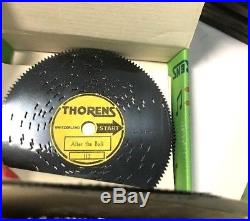 Thorens DISC Music Box 25 Disk Assortment Walnut Wooden WOOD Swiss SWITZERLAND