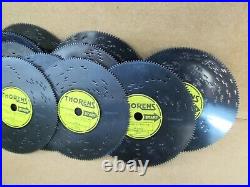 Thorens Disk Music Box AD30W Made In Switzerland With 15 Disks And Original Box