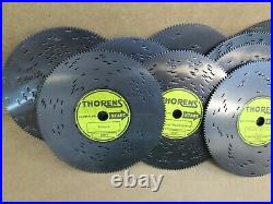 Thorens Disk Music Box AD30W Made In Switzerland With 15 Disks And Original Box