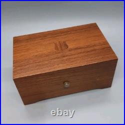 Thorens Music Box 2 Songs Cylinder Switzerland Shield Wood Box
