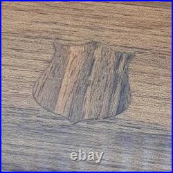 Thorens Music Box 2 Songs Cylinder Switzerland Shield Wood Box