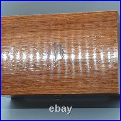 Thorens Music Box 2 Songs Cylinder Switzerland Shield Wood Box