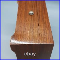 Thorens Music Box 2 Songs Cylinder Switzerland Shield Wood Box