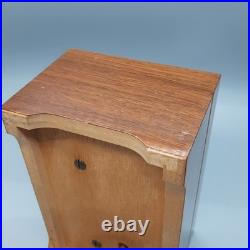 Thorens Music Box 2 Songs Cylinder Switzerland Shield Wood Box