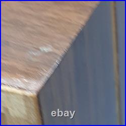 Thorens Music Box 2 Songs Cylinder Switzerland Shield Wood Box