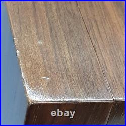 Thorens Music Box 2 Songs Cylinder Switzerland Shield Wood Box